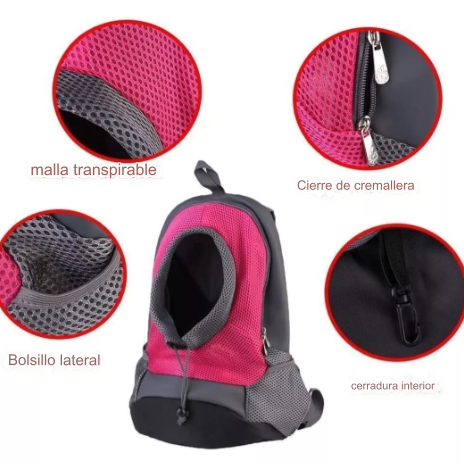 Mochila tipo canguro para mascotas🐾🎒