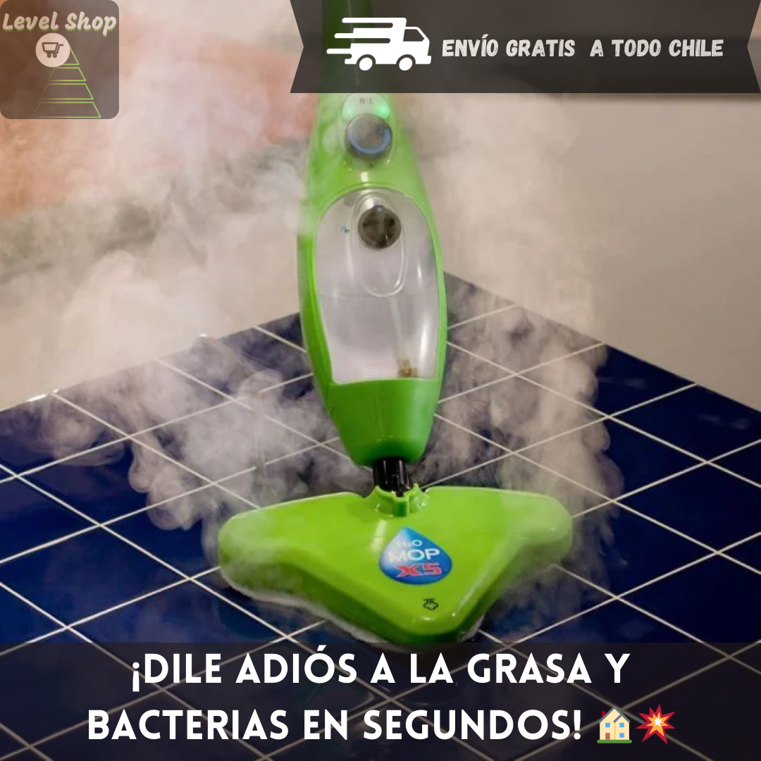 Mopa Pro Steam 💧💪 ¡ Dile adiós a la mugre con vapor desinfectante!
