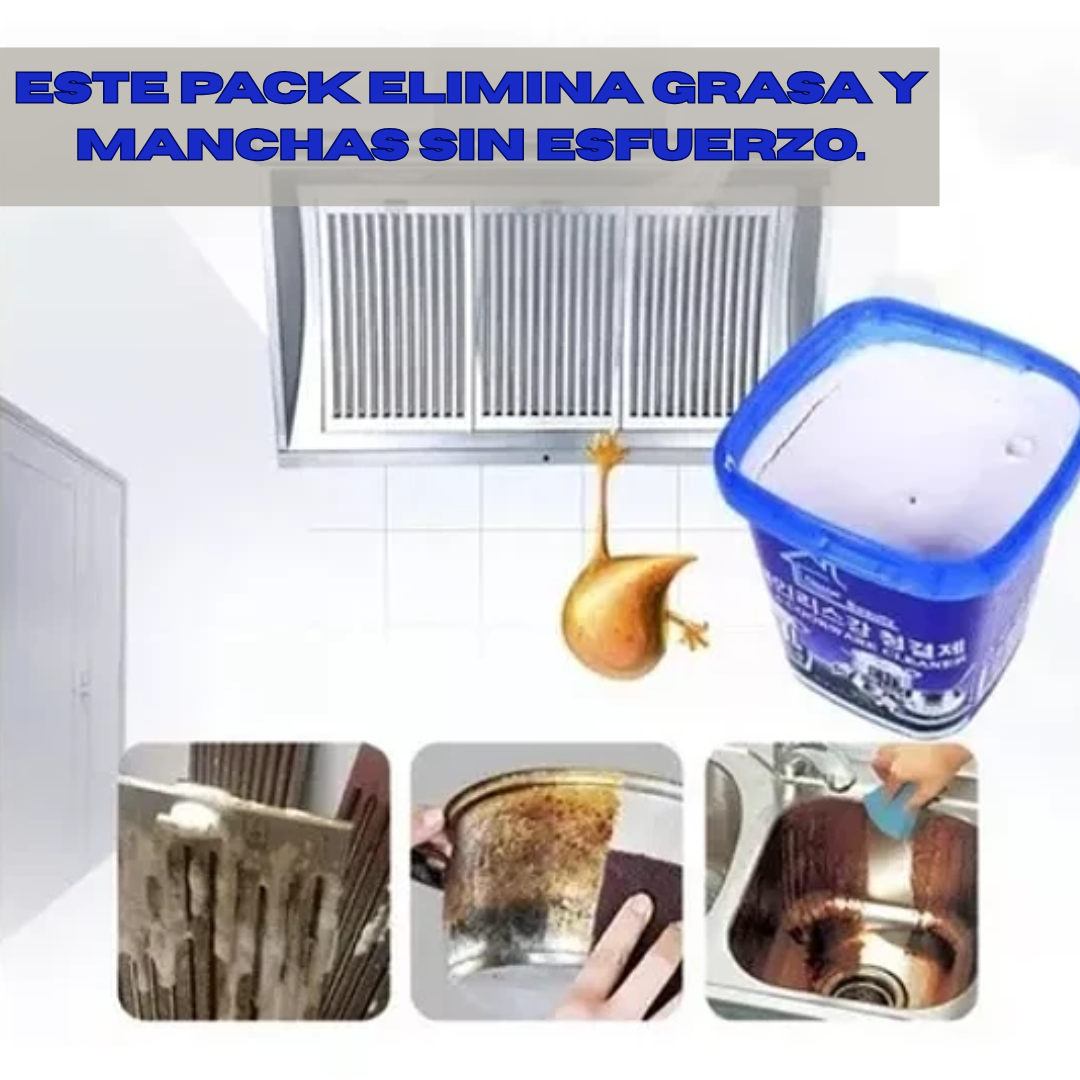 Pack Limpieza Poder Total 🍳🧽 ¡Ollas relucientes sin esfuerzo ni químicos caros!