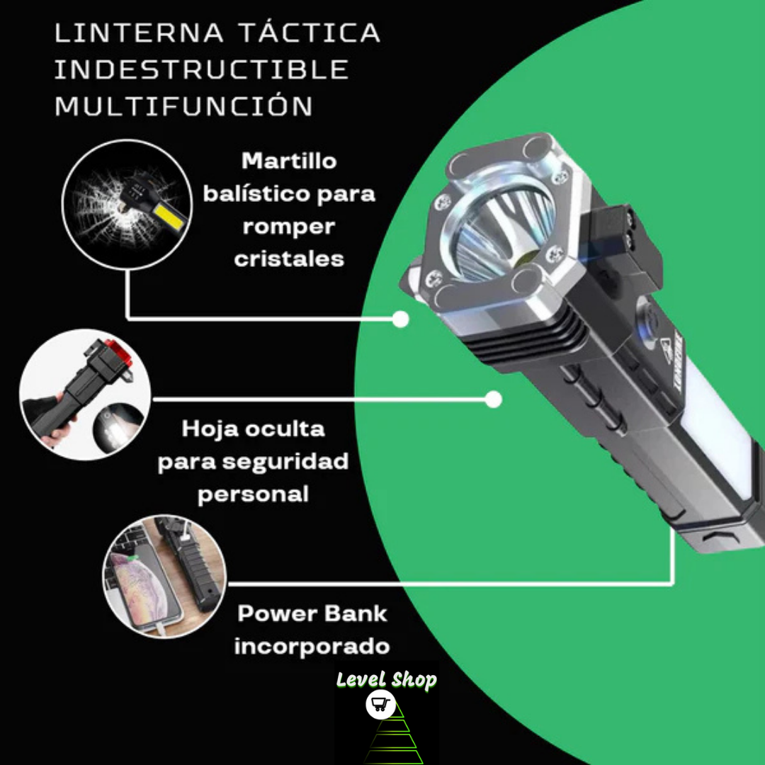 Seguridad en tus manos🔨MartilloLED 4en1🔦