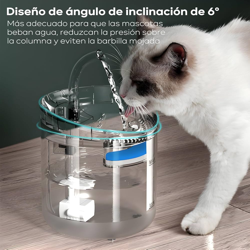 🐱💧 Fuente de Agua AquaMichi – Hidratación Pura para tu Gato 🐾