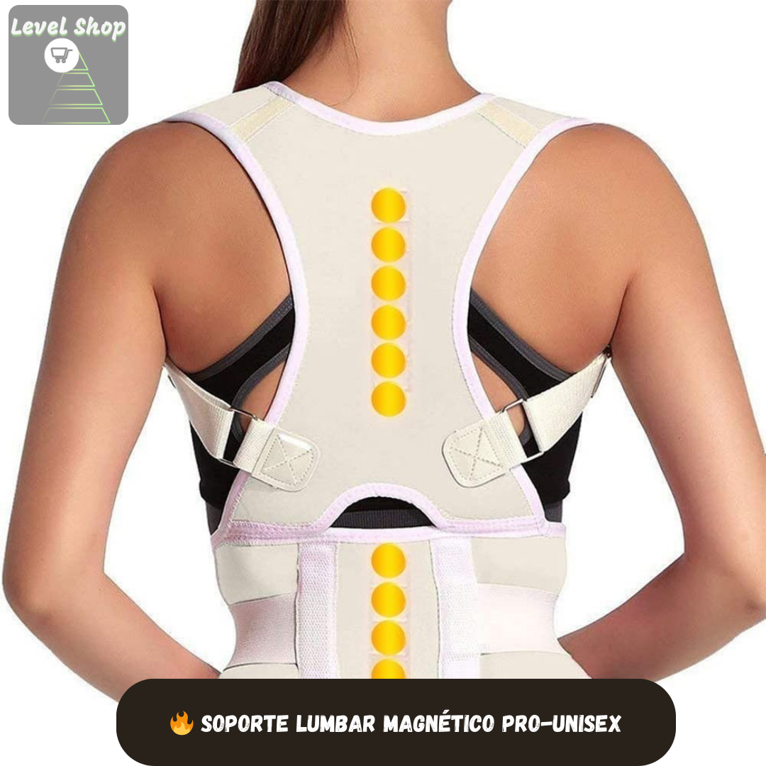 🔥 Soporte Lumbar Magnético Pro – Alivio y Corrección para tu Espalda 💆♂️