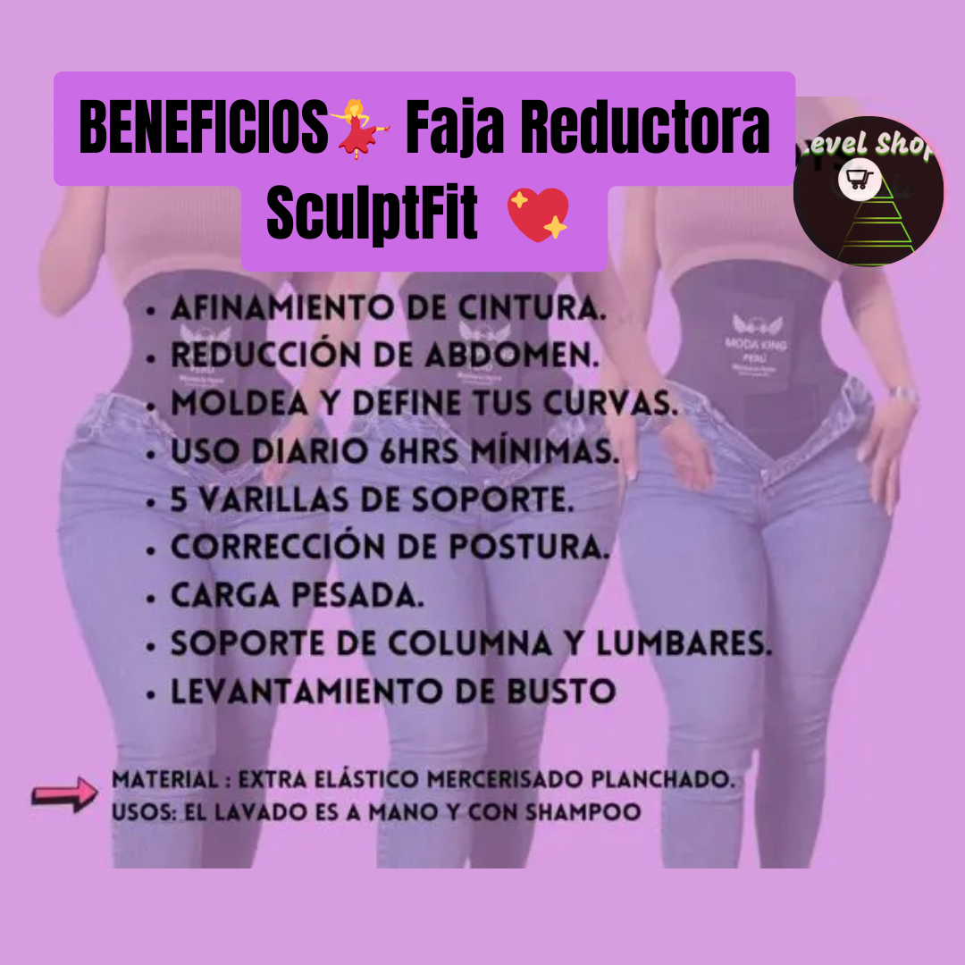 💃 Faja Reductora SculptFit – Define Tu Figura con Compresión Ideal 💖