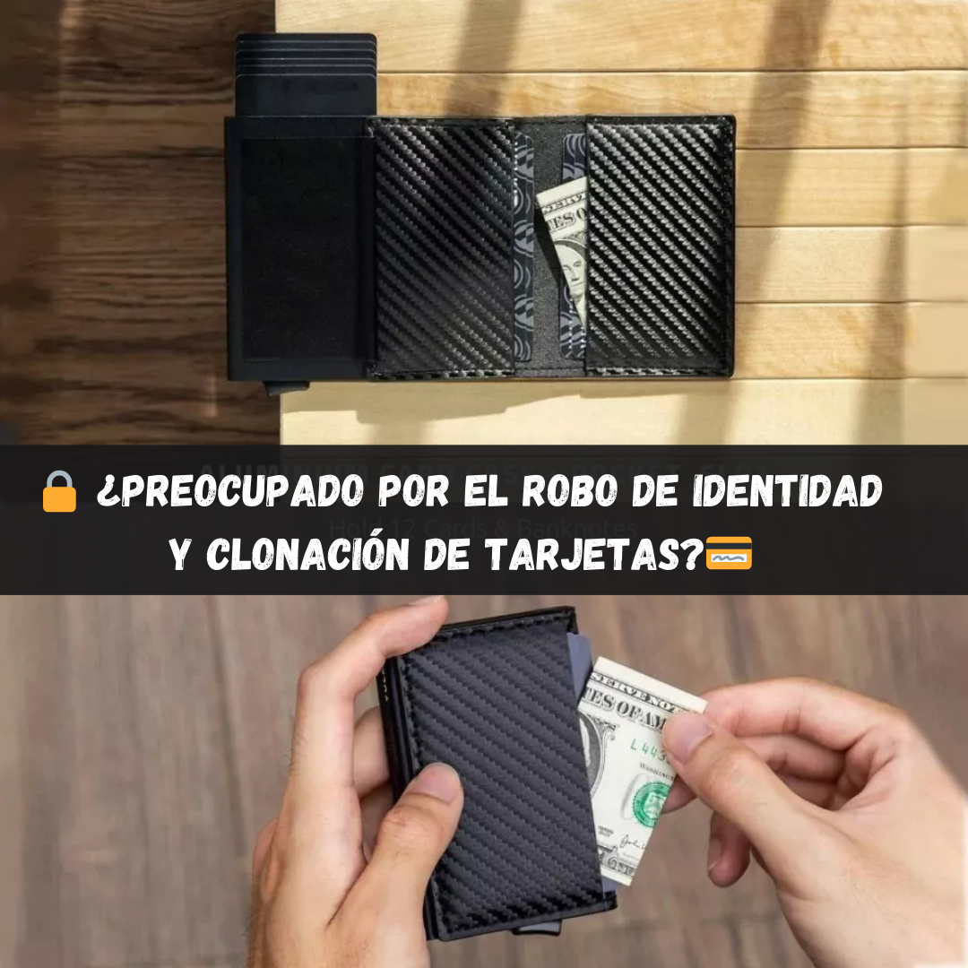 🔒 💳Billetera Porta Tarjetas con Protección RFID 💵🔒