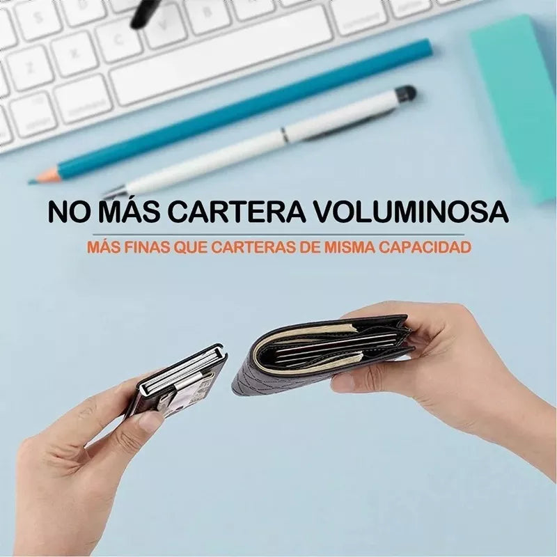 🔒 💳Billetera Porta Tarjetas con Protección RFID 💵🔒