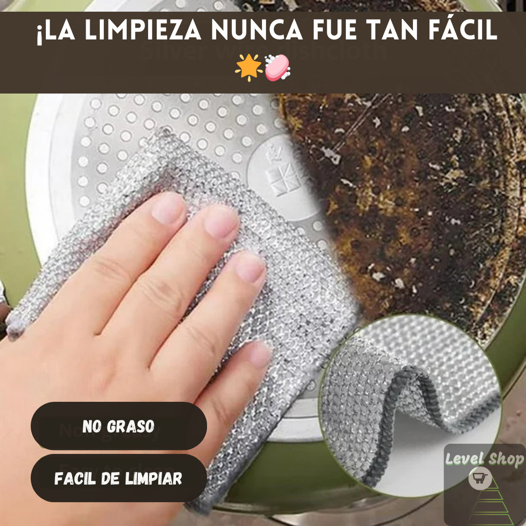 🌟 5 Paños UltraResist - Máxima Limpieza para tu Hogar 🧼