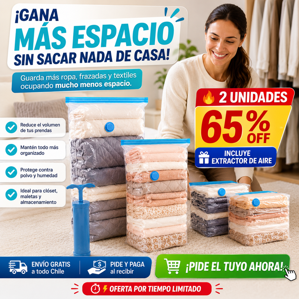 SpaceMax - ¡Libera espacio en tu closet al instante!