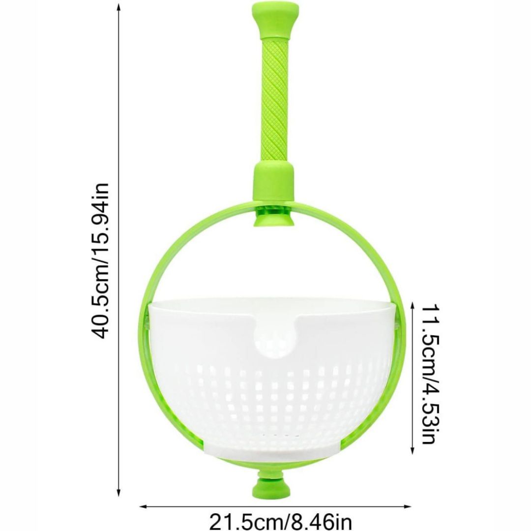 Colador TurboSpin 🌀🥬 ¡Lava, escurre y olvídate del lavaplatos tapado!