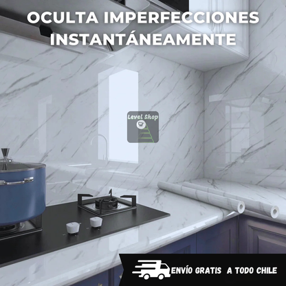 Papel Mármol Luxe ✨🏡 ¡Renueva tu hogar sin obras ni gastos excesivos!