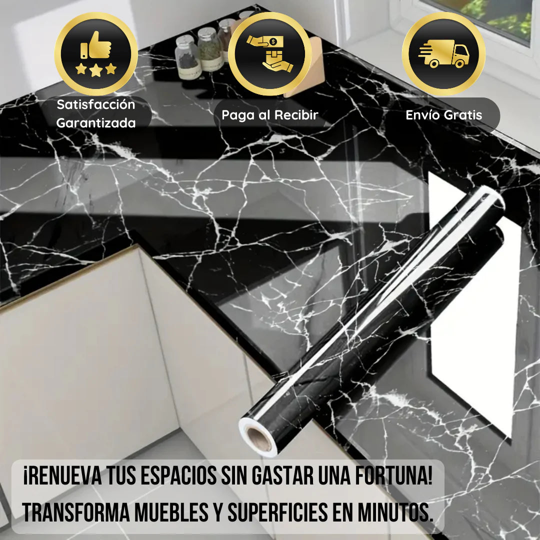 Papel Mármol Luxe ✨🏡 ¡Renueva tu hogar sin obras ni gastos excesivos!