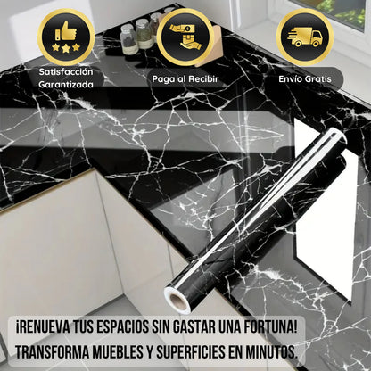 Papel Mármol Luxe ✨🏡 ¡Renueva tu hogar sin obras ni gastos excesivos!