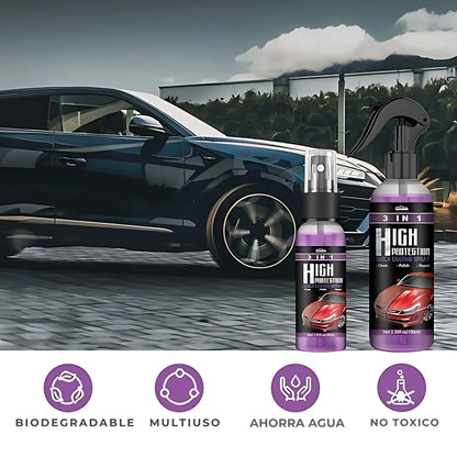 Recubrimiento Cerámico 3 en 1 🚗✨ ¡Brillo, protección y renovación en un solo paso!