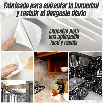 Papel Mármol Luxe ✨🏡 ¡Renueva tu hogar sin obras ni gastos excesivos!