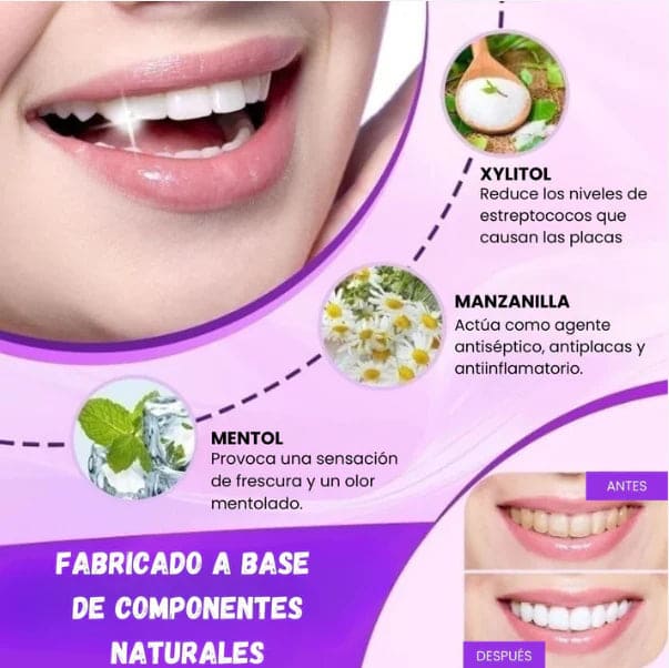 Blanquea Fácil  🦷 ¡Dientes más blancos sin darle color al cepillado!