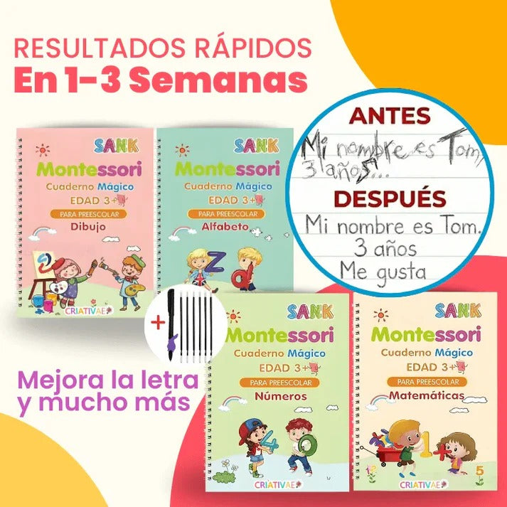 Set LetraMágica ✍🙌 ¡Mejora la letra de los niños jugando y aprendiendo!