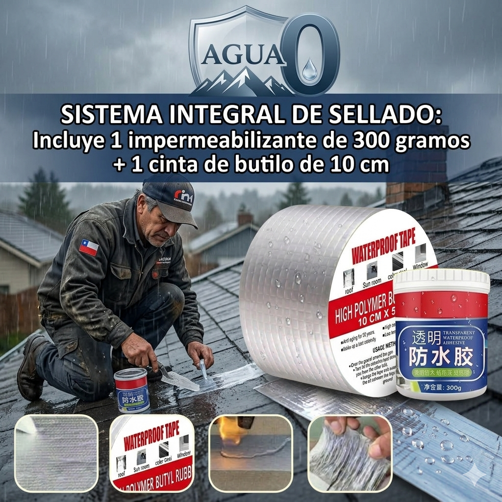 DryShield Cinta + Sellador - ¡Bloquea fugas sin maestros!