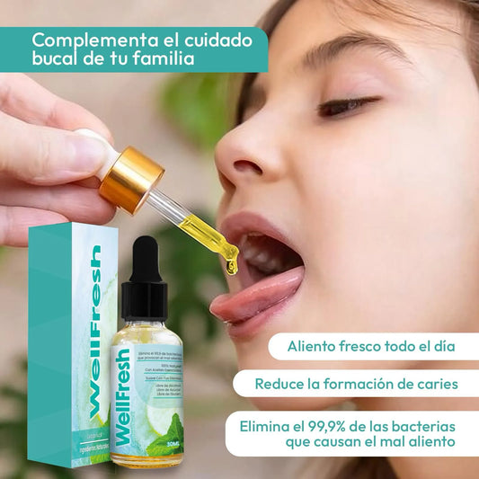Gotas Wellfresh 👄💨 ¡Di adiós al mal aliento que no se iba con nada!