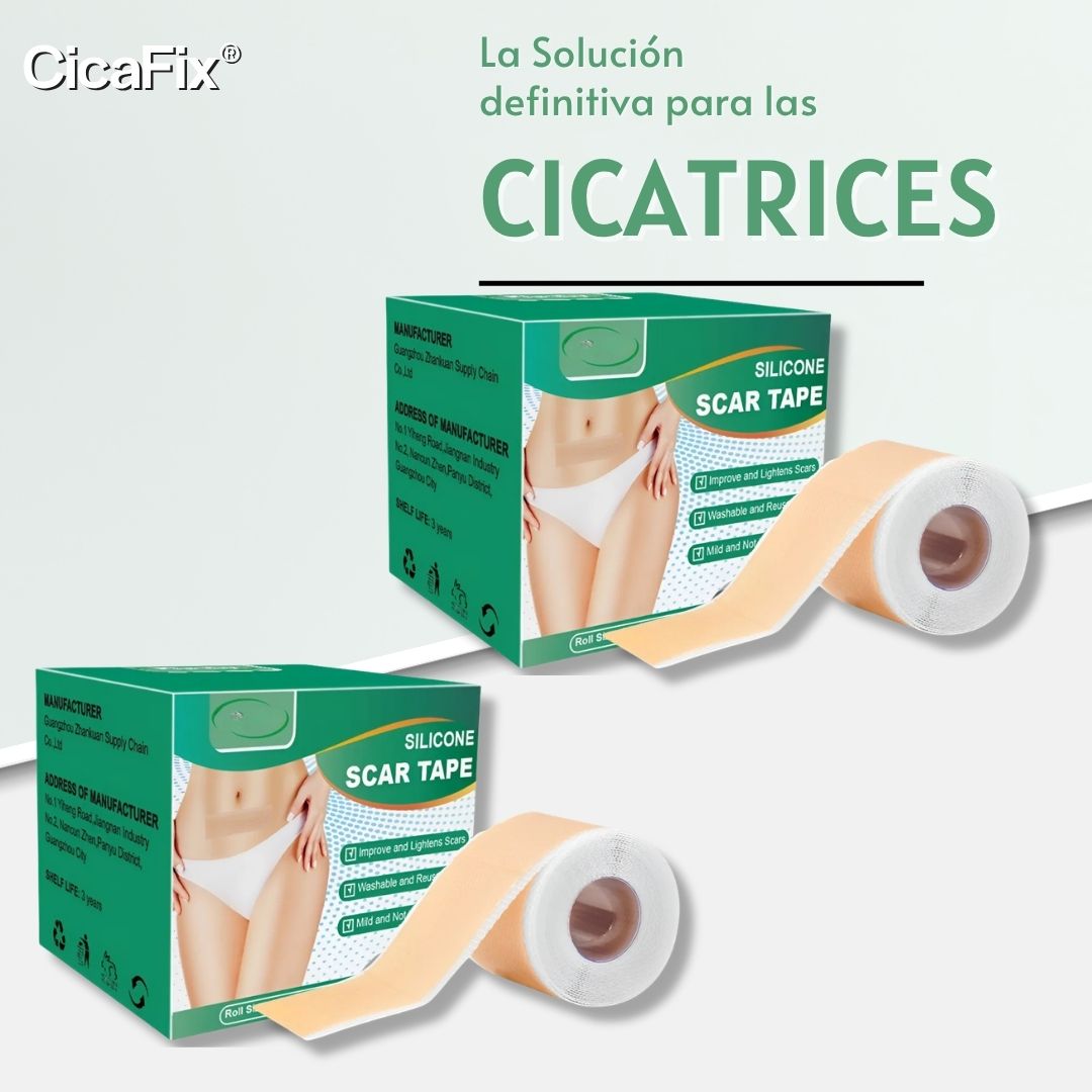 CicaFix 2 X 1 – Rollos Parches Silicon Quita Cicatrices