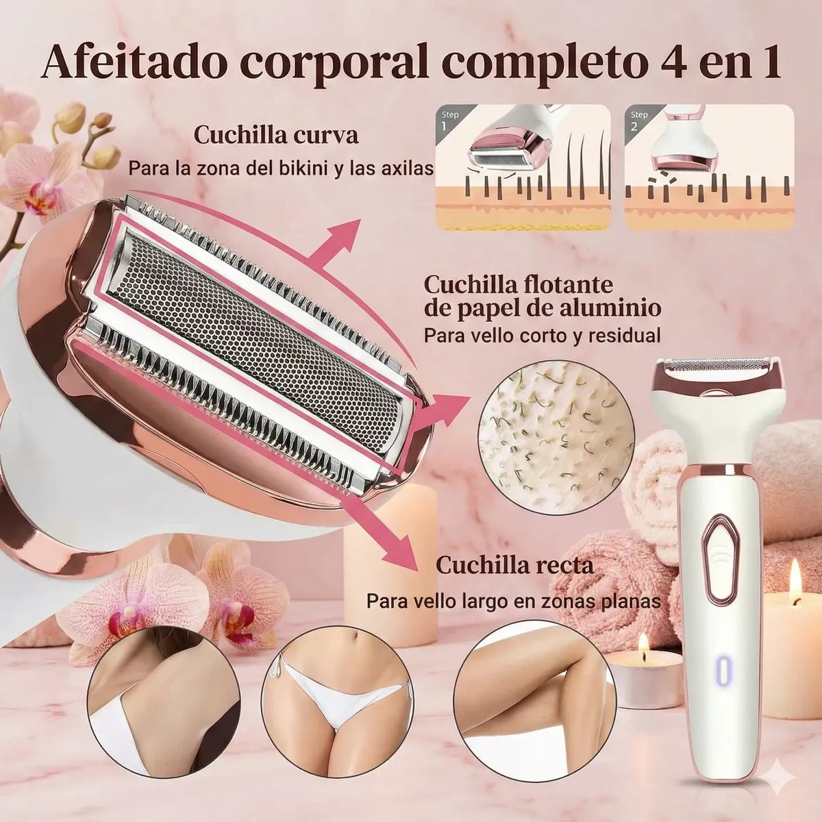 Smoothix 4 en 1 💃 ¡Elimina el vello donde quieras, cuando quieras!