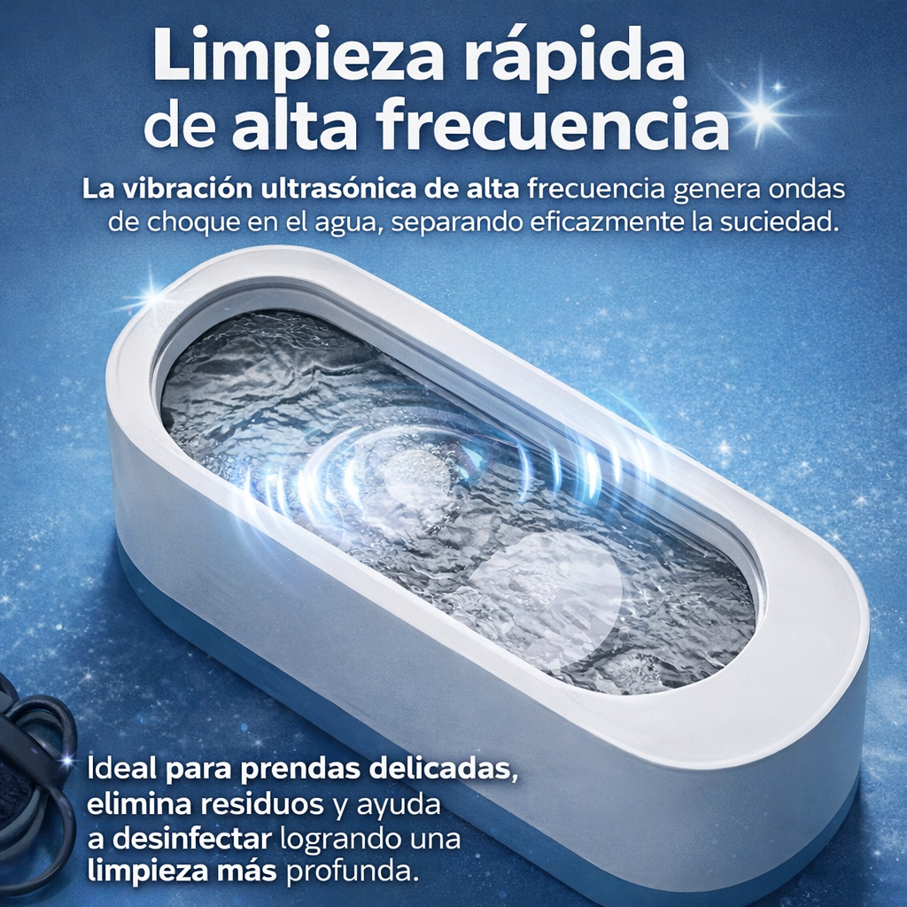 SonicPure 💦😎 ¡Limpieza Avanzada para Lentes y Joyas!