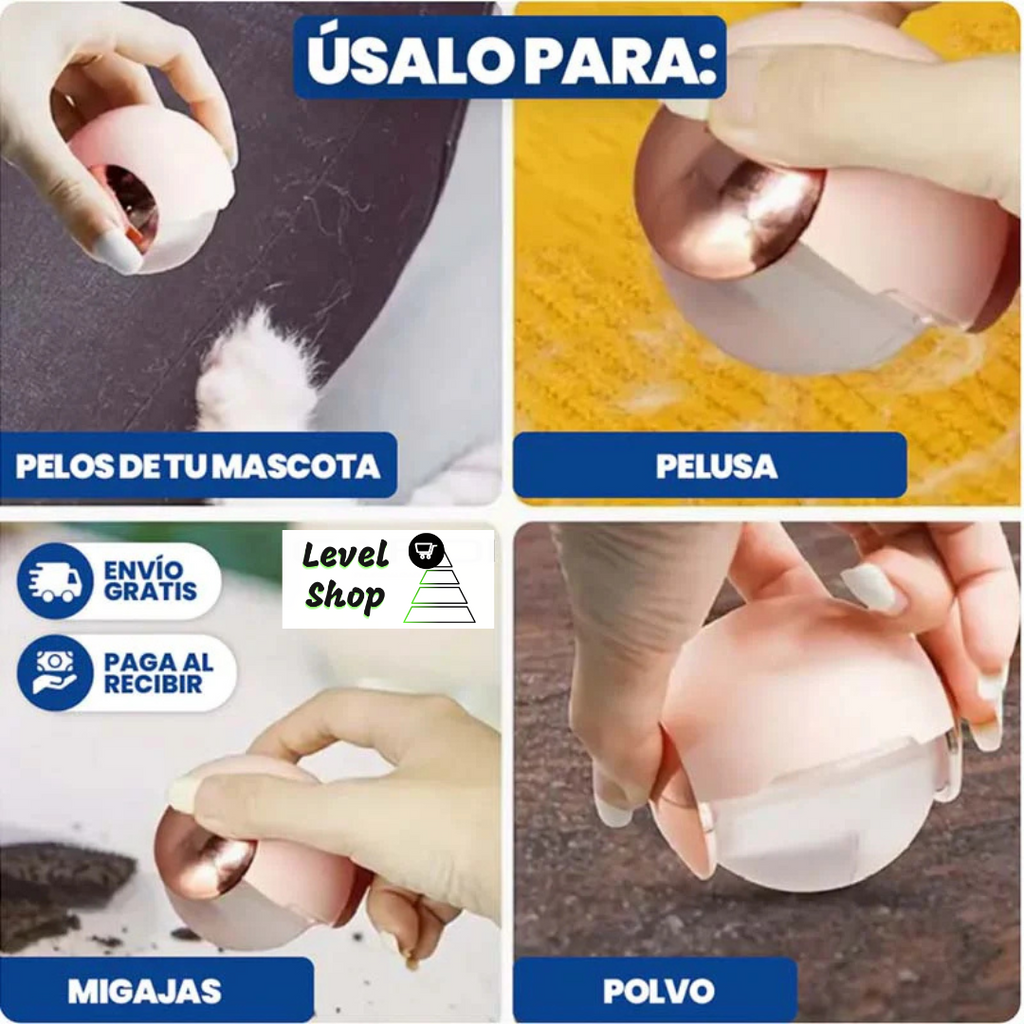 AtrapaPelusas Mágica 🐶🐱¡Di adiós a los pelos en tu ropa y por todos lados!🐾