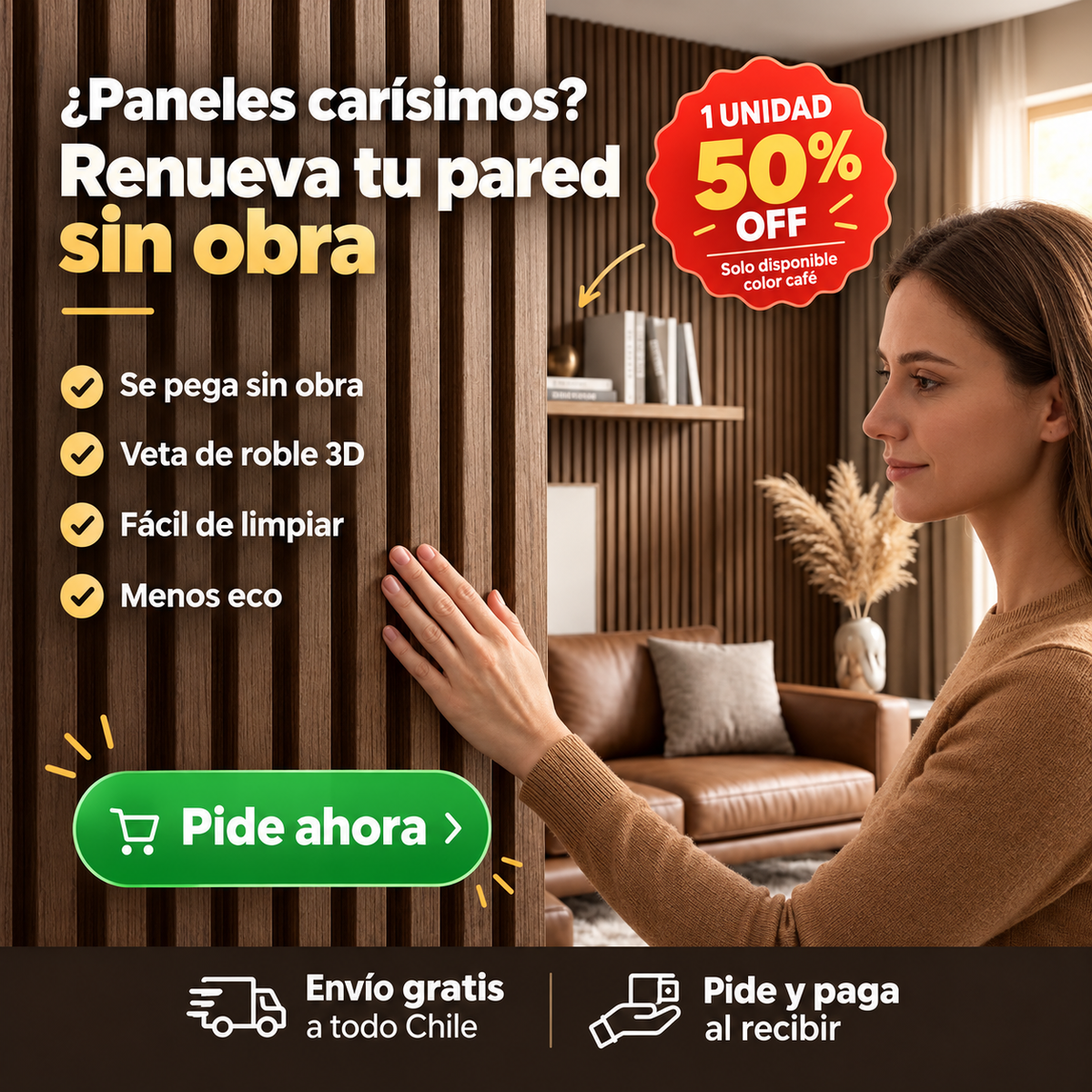 Woodly Wall - ¡Renueva tu pared sin gastar de más!