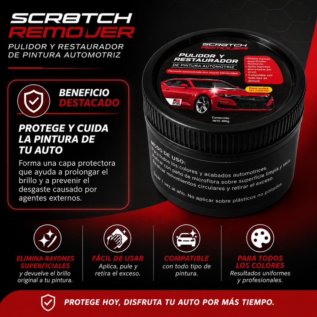 BrilloMax Auto - ¡Oculta marcas superficiales fácil!