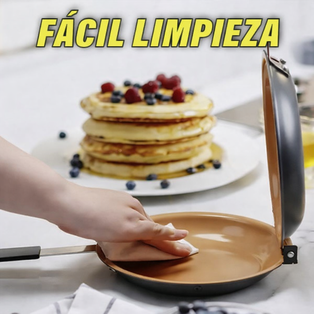 DoubleCook🥞 ¡Voltea y cocina sin que nada se pegue!