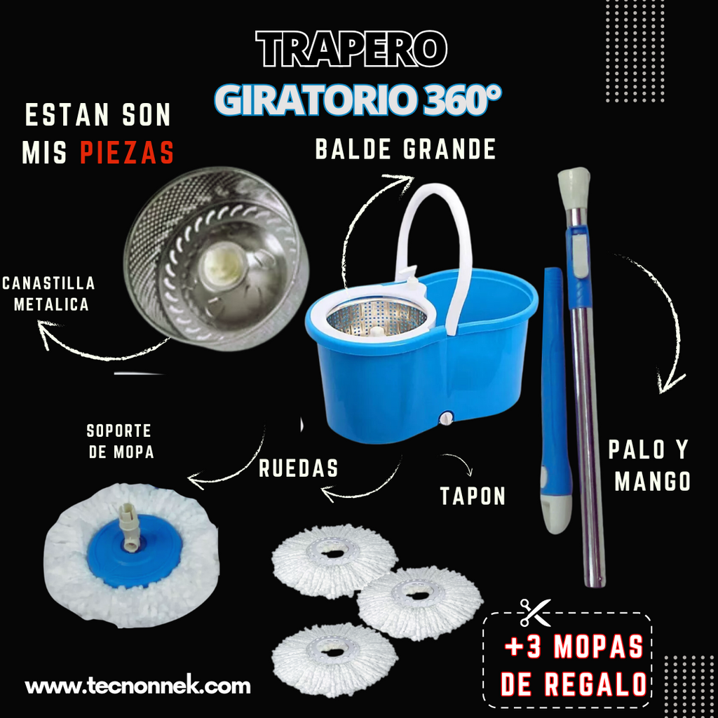 SpinClean Pro 💦 ¡Limpieza rápida sin esfuerzo!