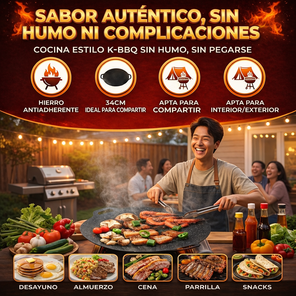 FireStone Grill🥘 ¡Asa todo fácil y sin esfuerzo!