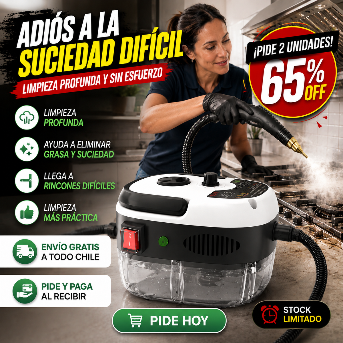 VaporMax Auto - ¡Limpia motores sin desarmar nada!