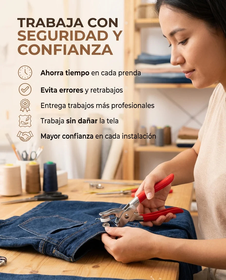 ClipFix Pro - ¡Soluciona botones sin coser!