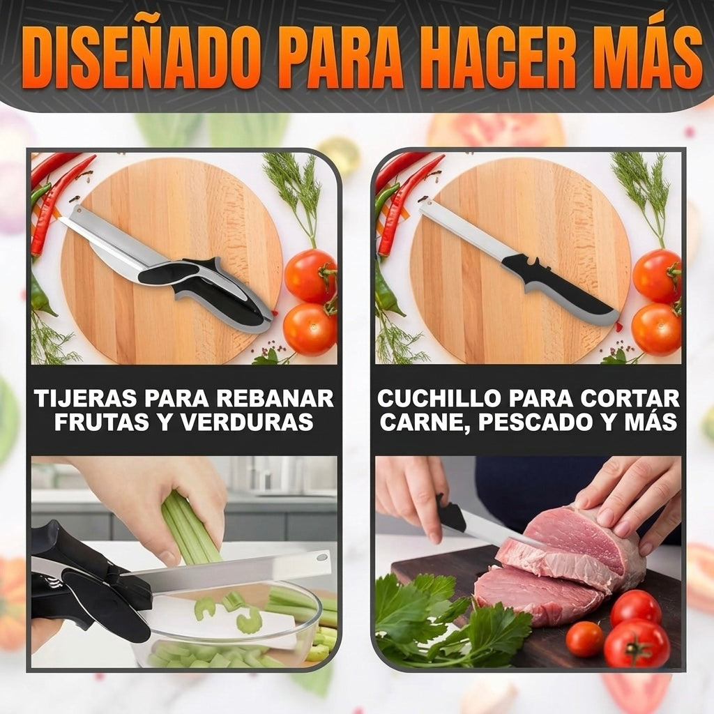QuickCut Pro X2 - ¡Corta y pica sin tabla ni cuchillo!