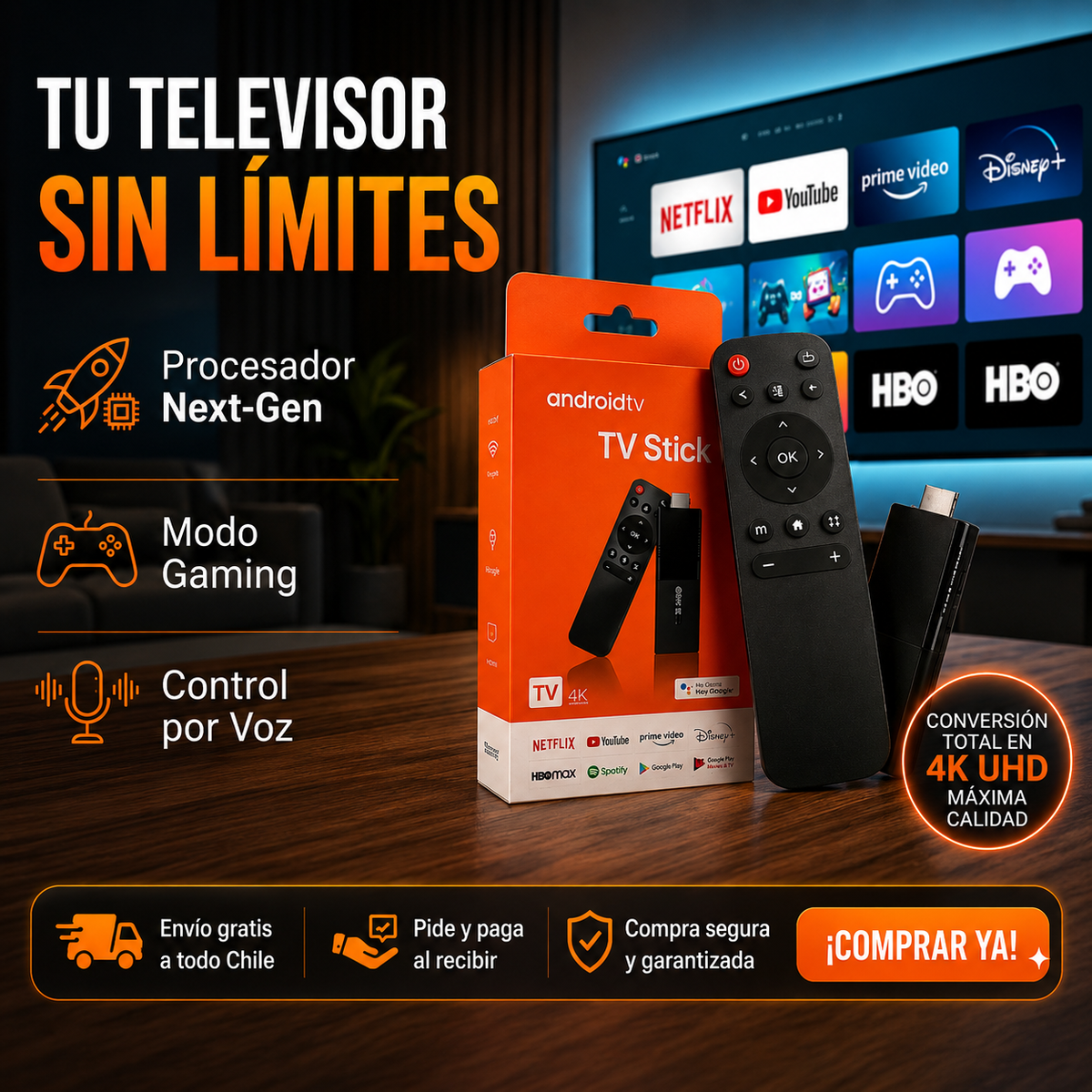 SmartVision Stick - ¡Disfruta películas y series sin cortes!
