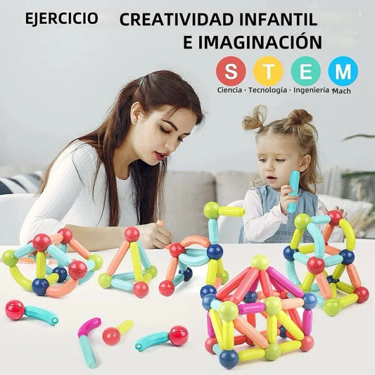 Palos Magnéticos Creativos 🧲🎨¡Dile adiós a las pantallas y activa su imaginación!