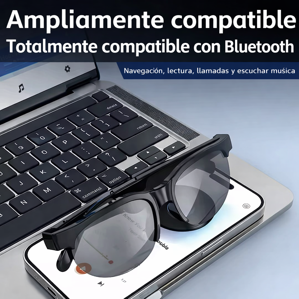 SonicShade Pro👓🔊 ¡Escucha y habla sin usar las manos!