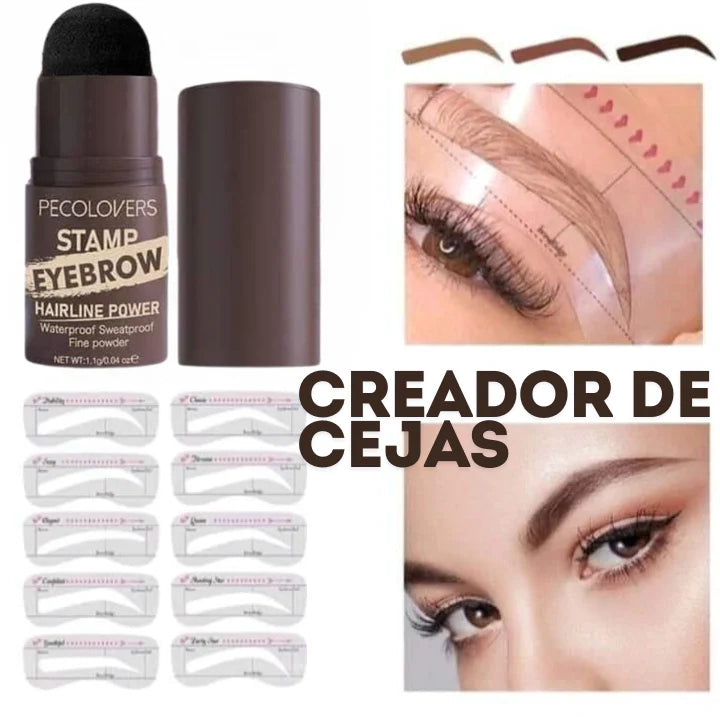 Polvo Cejas Wow! 🎯🌟 ¡Dile adiós a las cejas disparejas y poco definidas!