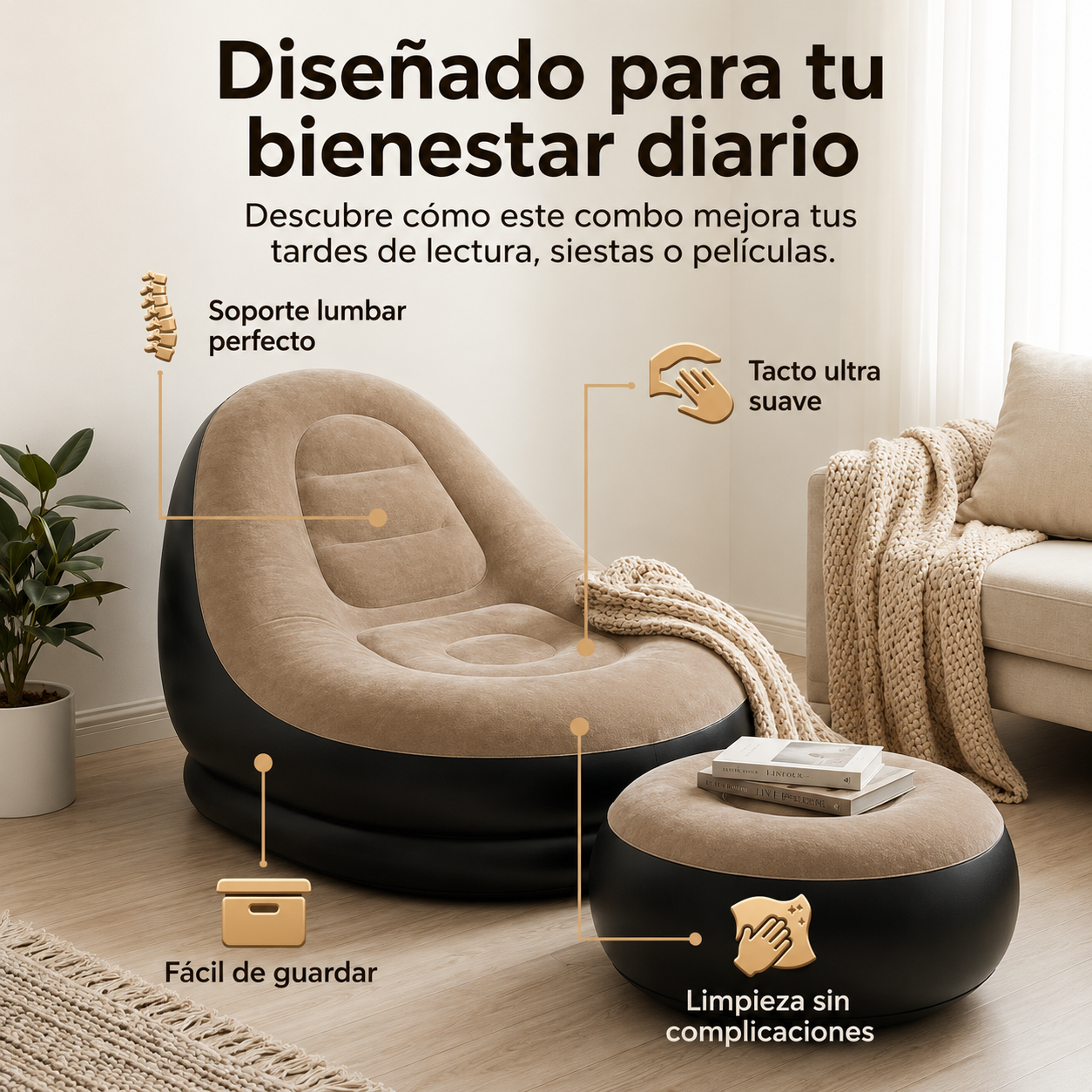 CloudRest + Regalo - ¡Descanso Cómodo y Compacto!