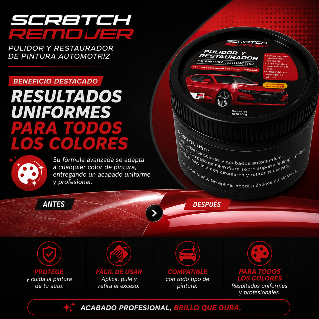 BrilloMax Auto - ¡Oculta marcas superficiales fácil!