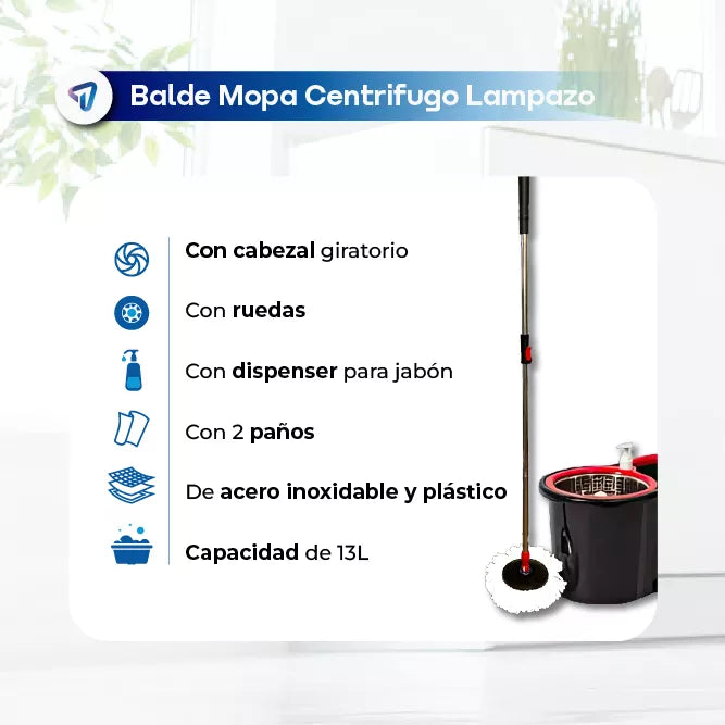 SpinClean Pro 💦 ¡Limpieza rápida sin esfuerzo!