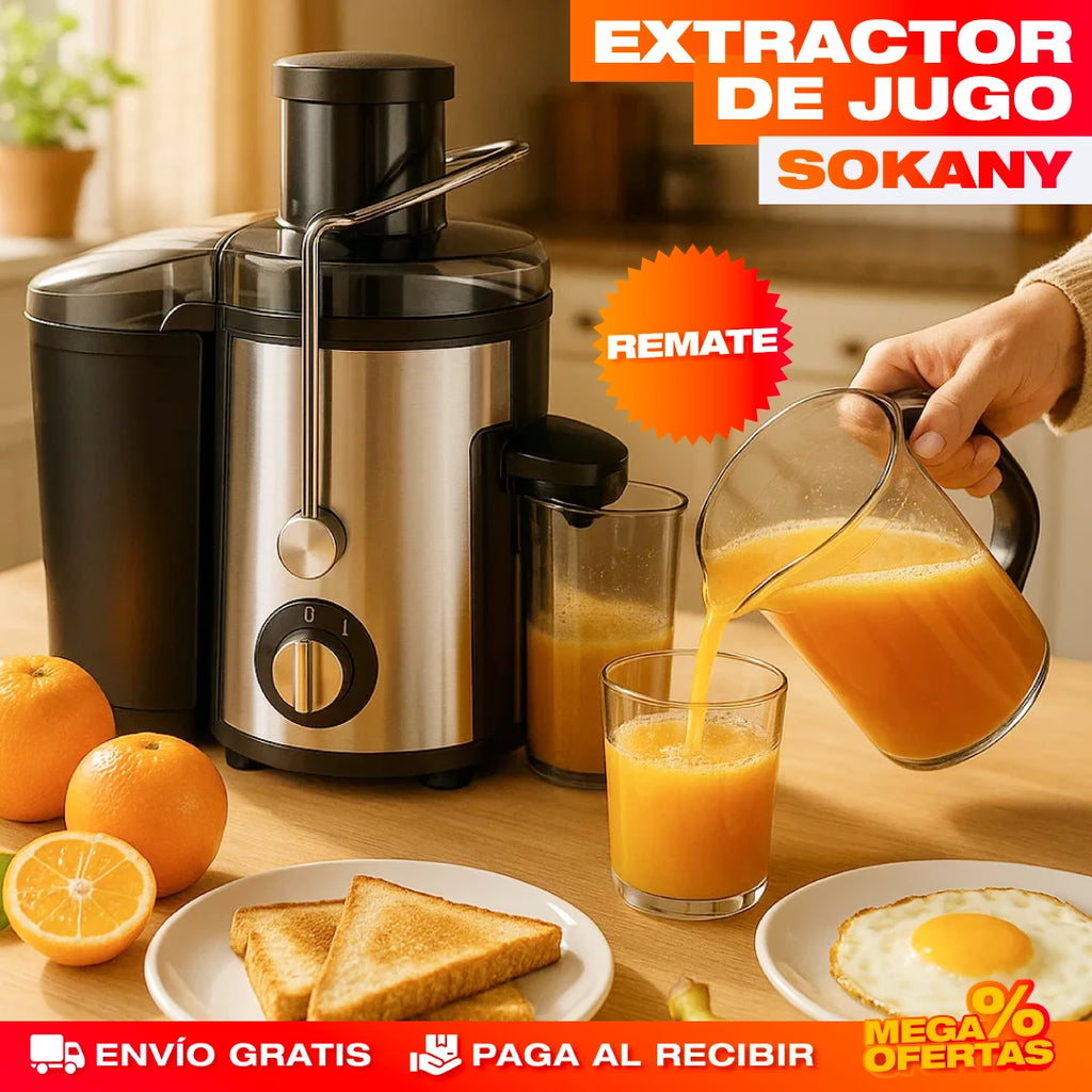 QuickExtract 800 🍊  ¡Jugo fresco en menos tiempo!