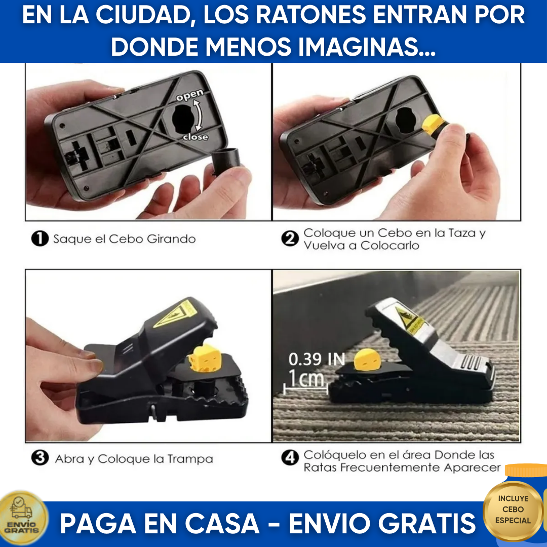 SafeCatch X5 🐀 ¡Control seguro y reutilizable!