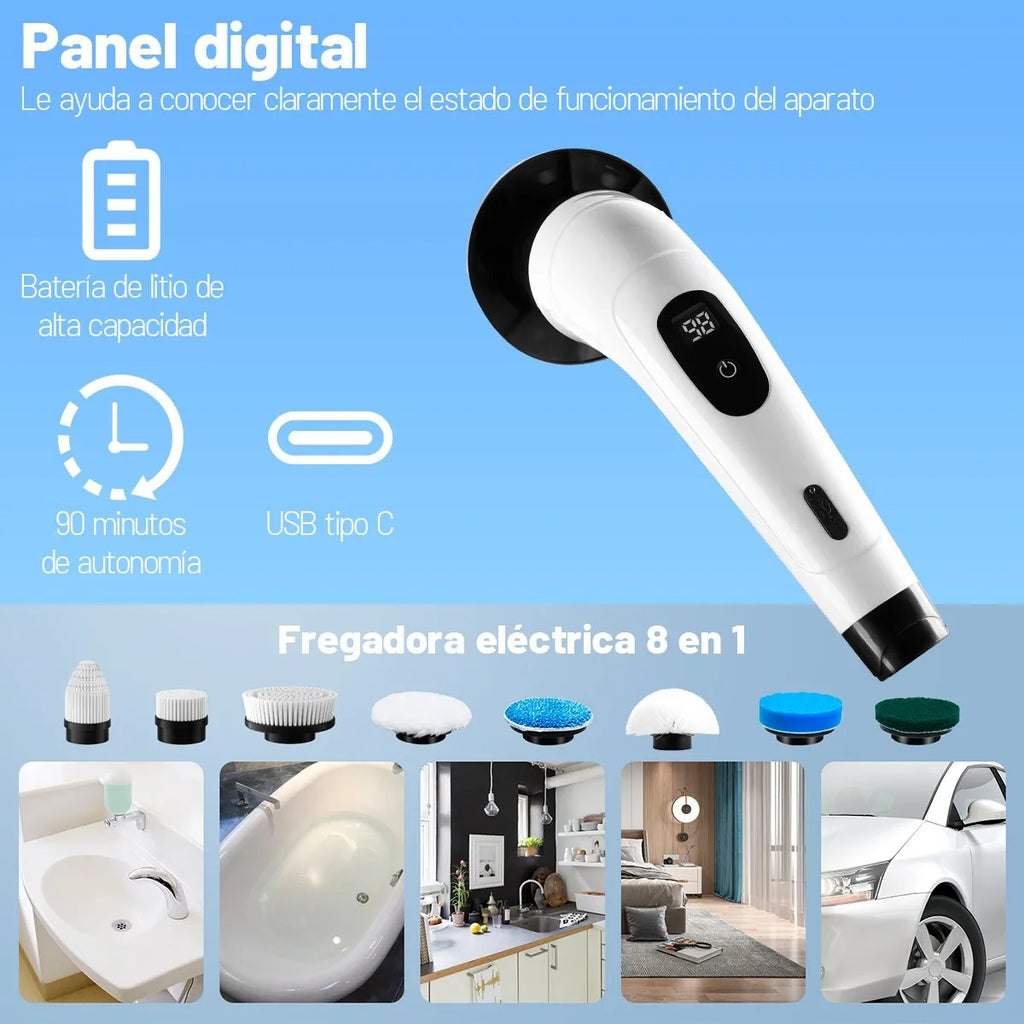 CleanPro 360 💦💨 ¡Limpia todo tu hogar sin agacharte ni frotar!