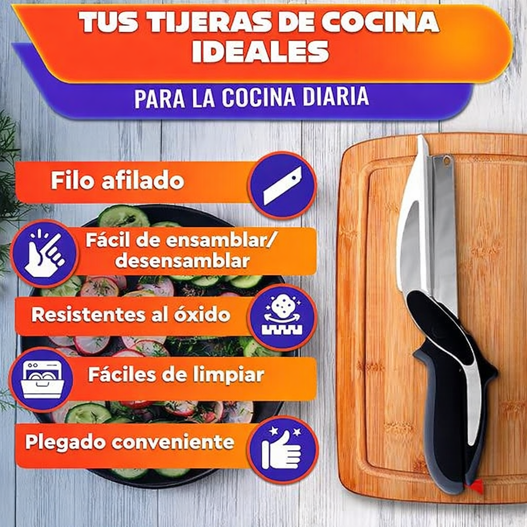 QuickCut Pro X2 - ¡Corta y pica sin tabla ni cuchillo!