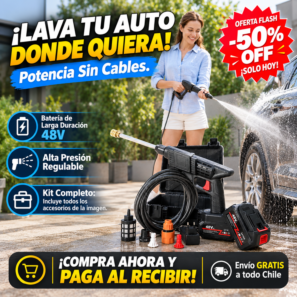 AquaPulse Pro - ¡Limpia rápido y gasta menos agua!