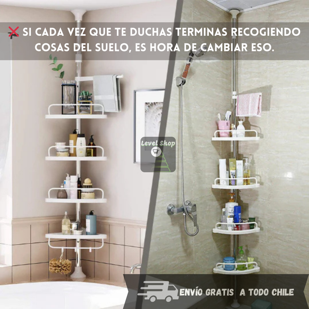 Esquinero Ajustable 🚿 ¡Más espacio, más orden, cero esfuerzo!