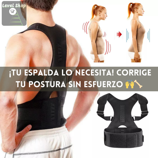 🔥 Soporte Lumbar Magnético Pro – Alivio y Corrección para tu Espalda 💆‍♂️