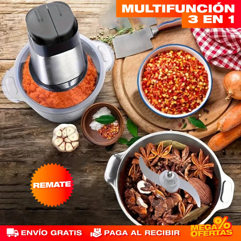 ChefMini🌽🔪 ¡Pica, muele y corta en segundos!