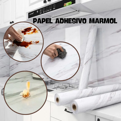 Papel Mármol Luxe ✨🏡 ¡Renueva tu hogar sin obras ni gastos excesivos!