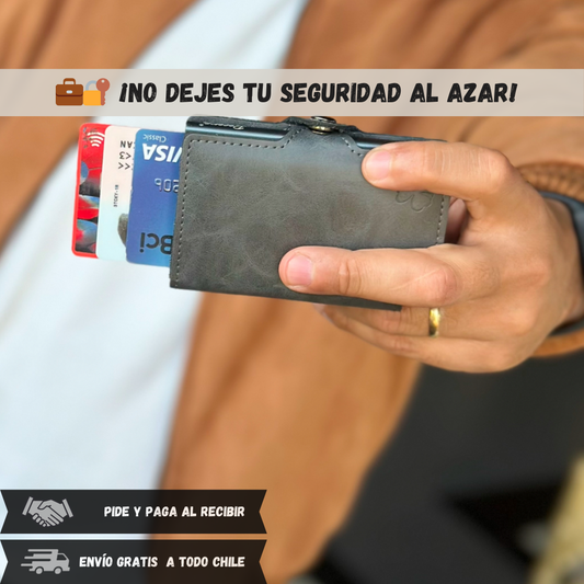 🔒 💳Billetera Porta Tarjetas con Protección RFID 💵🔒
